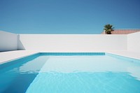 Photo of Swimming pool, summer, mininal, clean, isolated.  