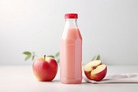 Apple juice smoothie bottle. 