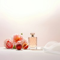 Peach perfume cosmetics flower. 