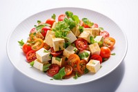 Silken Tofu Salad salad food plate. 