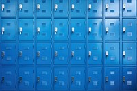 High school lockers architecture building blue. 