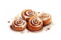 Cinnamon rolls dessert food chocolate. 