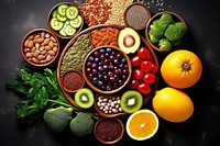 Healthy food fruit antioxidant vegetable. AI generated Image by rawpixel.