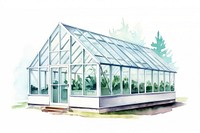 Greenhouse outdoors plant architecture. 