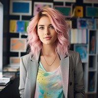 Adult portrait woman hair. AI generated Image by rawpixel.
