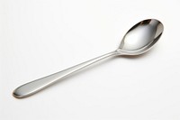 Silver spoon white background silverware simplicity. 