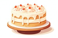 Cake celebrate dessert icing. AI generated Image by rawpixel.