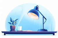 Desk lamp lighting illuminated technology. AI generated Image by rawpixel.