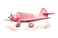 Pink airplane cute propeller aircraft vehicle. AI generated Image by rawpixel.
