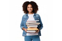 High school student reading holding female. AI generated Image by rawpixel.