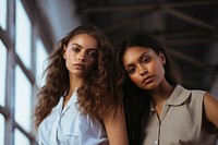 Female models women togetherness friendship. AI generated Image by rawpixel.