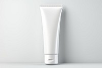 Mockup White face cream white background toothpaste. 