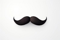 Mustache black white background simplicity. 