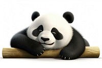 Panda wildlife cartoon mammal. AI generated Image by rawpixel.
