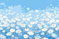 Flower field pattern flower backgrounds outdoors. AI generated Image by rawpixel.