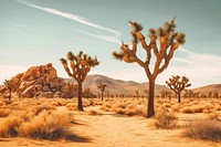 Mojave Desert landscape outdoors desert. AI generated Image by rawpixel.