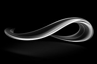 Curved Speed lighting curve black wing. AI generated Image by rawpixel.