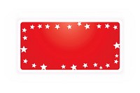 Red rectangle banner white background patriotism pattern.