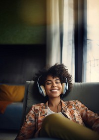 Headphones portrait electronics photography. 