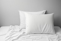 Bed sheet pillow white bed.