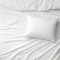 Bed sheet pillow white bed. 