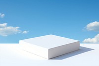 White paper box sky outdoors tranquility. 