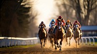 Horse race mammal helmet determination. 