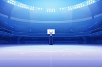 Basketball arena basketball sports architecture. AI generated Image by rawpixel.