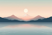 Japan lake landscape outdoors. AI generated Image by rawpixel.