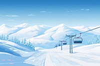 Snowy ski resort snow outdoors vehicle. AI generated Image by rawpixel.
