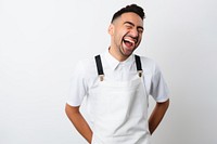 Apron laughing portrait adult. AI generated Image by rawpixel.