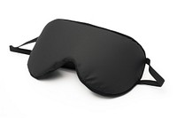 Travel sleep eyemask sunglasses black white background. 