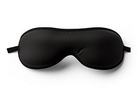 Travel sleep eyemask sunglasses black white background. 