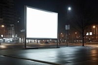 City billboard outdoors lighting. 