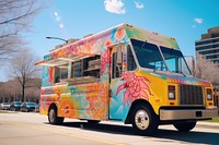 Food truck vehicle car van. 