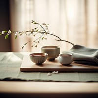 Japanese Tea flower table plant. AI generated Image by rawpixel.
