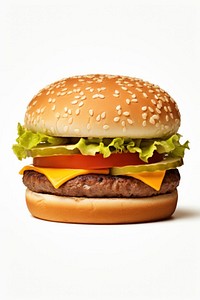 Cheese burger food hamburger vegetable. AI generated Image by rawpixel.