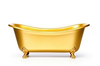 Golden bathtub gold bathroom hygiene. 