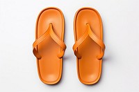 Minimal colorful sandals flip-flops footwear shoe. 