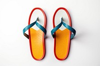 Colourful sandals flip-flops footwear clothing. 