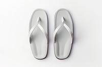 Sandals flip-flops footwear white. 