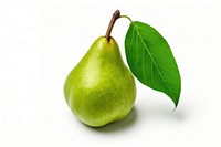 Pear fruit plant green. 