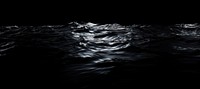 Water surface effect, black background, 