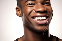 African American model portrait laughing adult. AI generated Image by rawpixel.