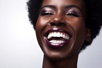 African American model laughing portrait adult. AI generated Image by rawpixel.