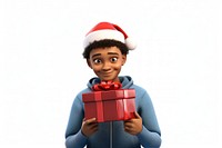 Diversity young boy christmas holding cartoon. AI generated Image by rawpixel.