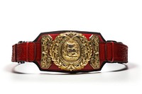 Champion belt buckle white background accessories. 