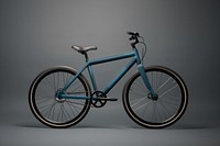 Blue bicycle, realistic vehicle