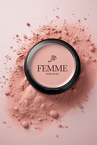  Pink eye shadow mockup psd