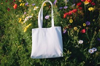 Tote bag flower handbag purse. 